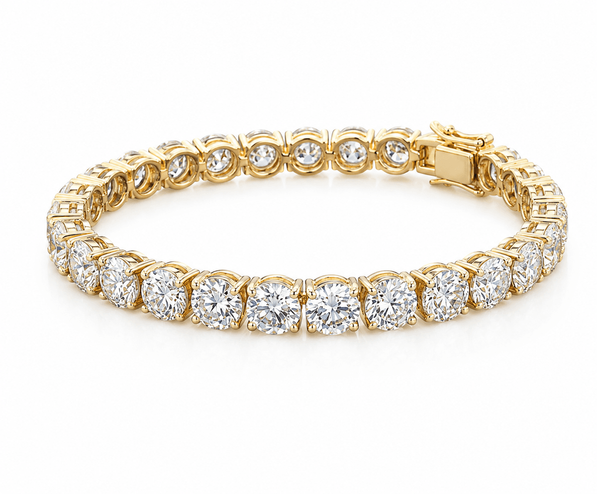 The Ultimate Yellow Gold & Diamond Tennis Bracelet