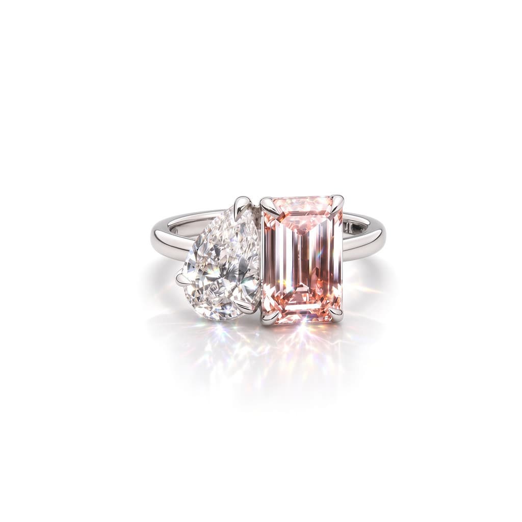 Two-Stone Fancy Diamond Ring